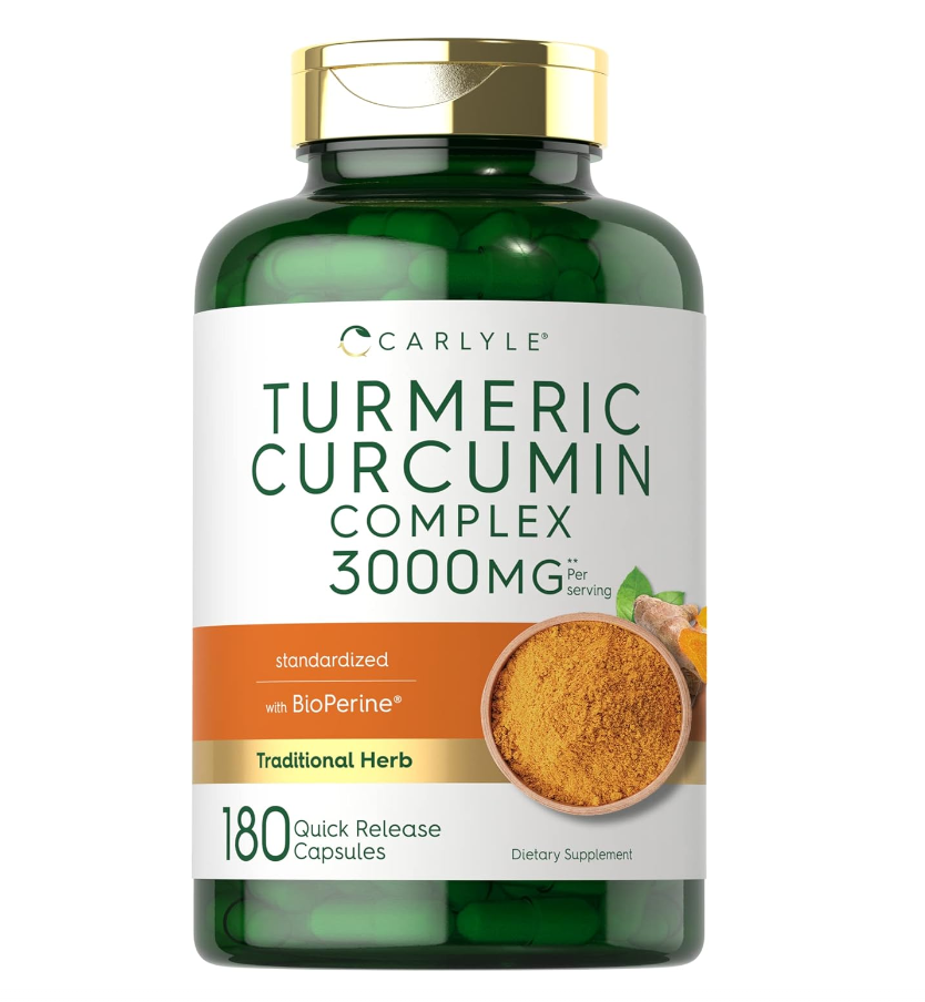 Cúrcuma 3000 mg 180 cápsulas Carlyle