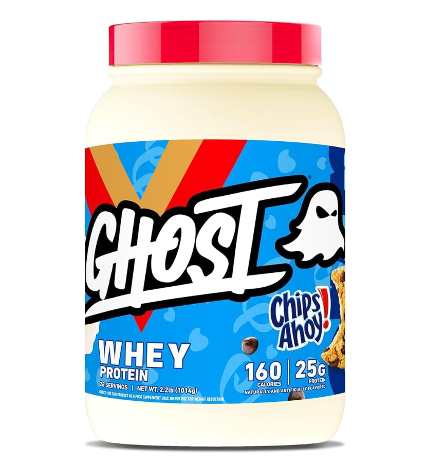Proteína whey 25 g sabor Chips Ahoy 26 servicios GHOST