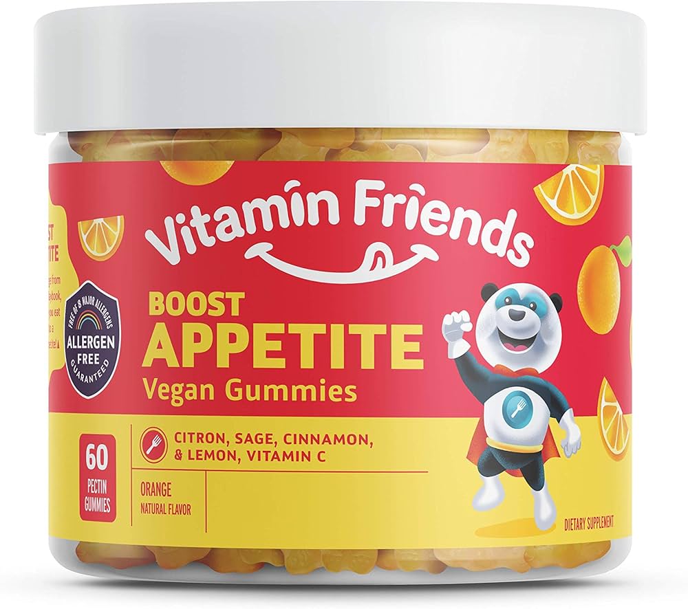 [KD] Mezcla para apetito 50 mg + vitamina C 144 mg sabor naranja 60 gomitas Vitamin Friends