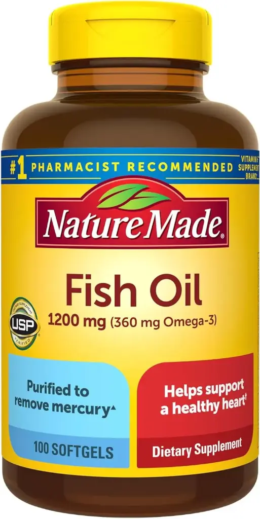 Omega 3 fish oil 1200 mg 100 cápsulas blandas Nature Made