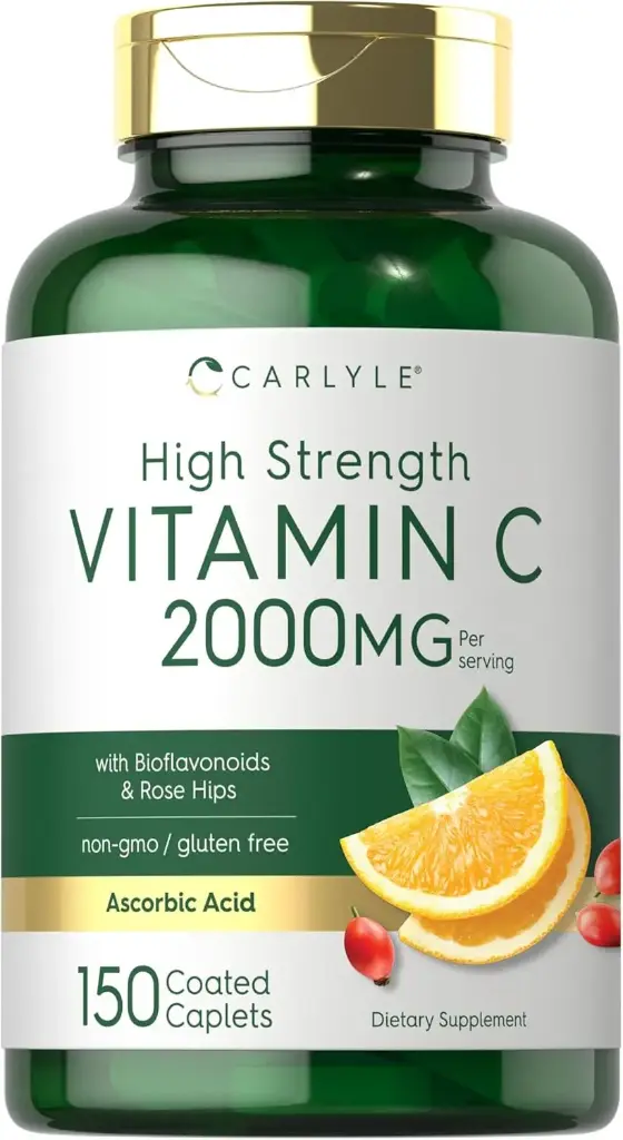 Vitamina c con escaramujo 2000 mg 150 cápsulas Carlyle