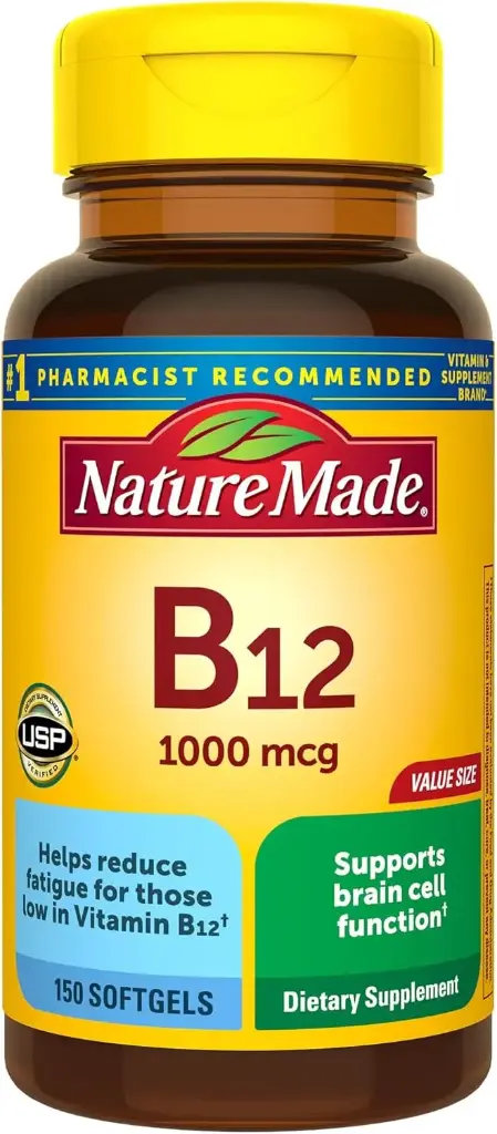 Vitamina b12 1000 mcg 150 cápsulas Nature Made