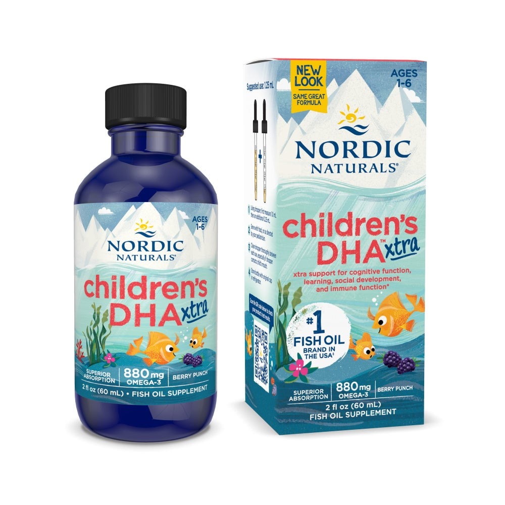 [KD] Omega 3 Xtra + DHA para niños líquido 880 mg 60 ml Nordic Naturals
