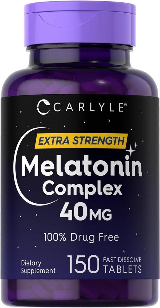 Melatonina 40 mg 150 cápsulas Carlyle