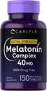 Melatonina 40 mg 150 cápsulas Carlyle