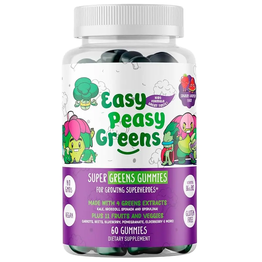 Multivitamínico extractos vegetales 300 mg 60 gomitas Easy Peasy