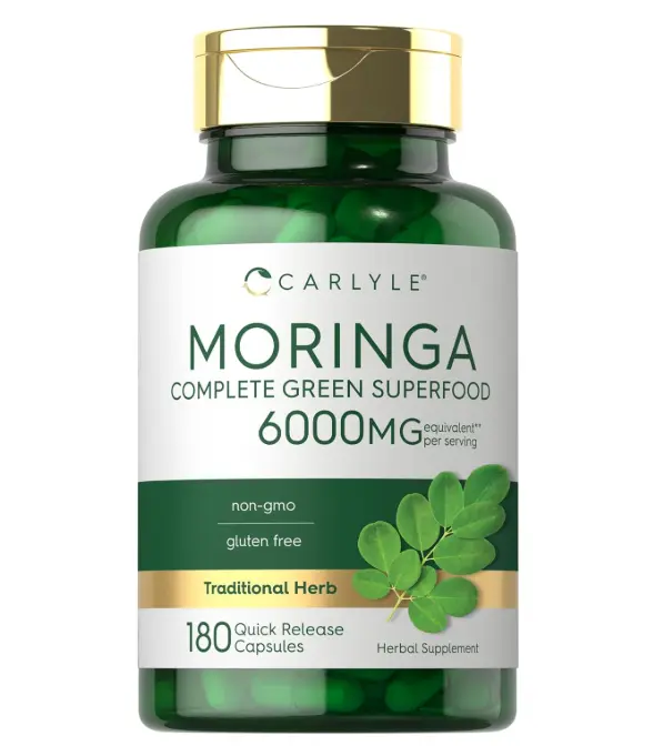 Moringa 6000 mg 180 cápsulas Carlyle