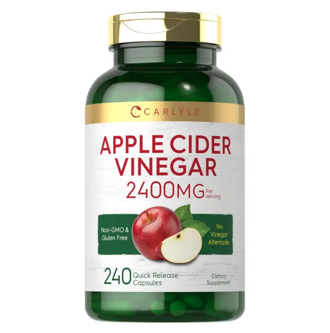 Vinagre de sidra de manzana 2400 mg 240 cápsulas Carlyle