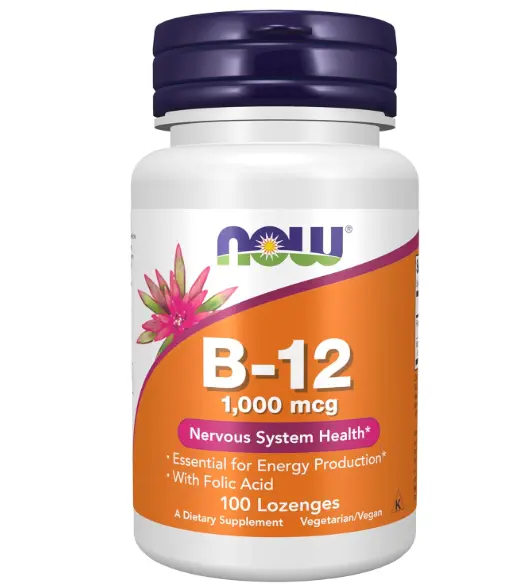 Vitamina b12 1000 mcg 100 cápsulas NOW Foods