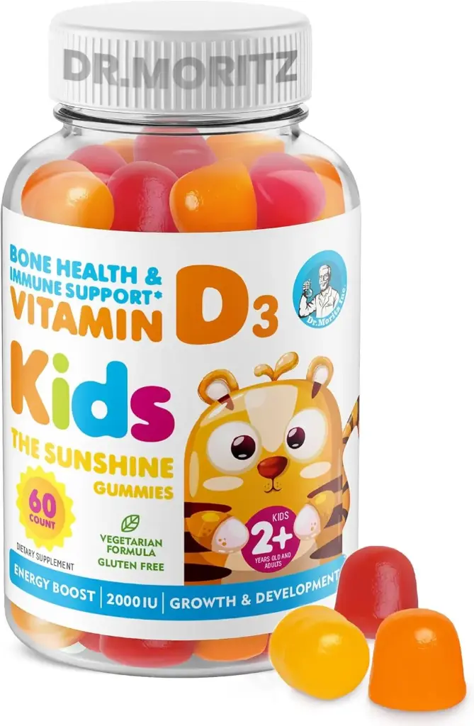 [KD-BJX9] Vitamina D3 50 mcg para niños 60 gomitas Dr. Moritz