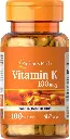 Vitamina K 100 mcg 100 Tabs Puritans Pride