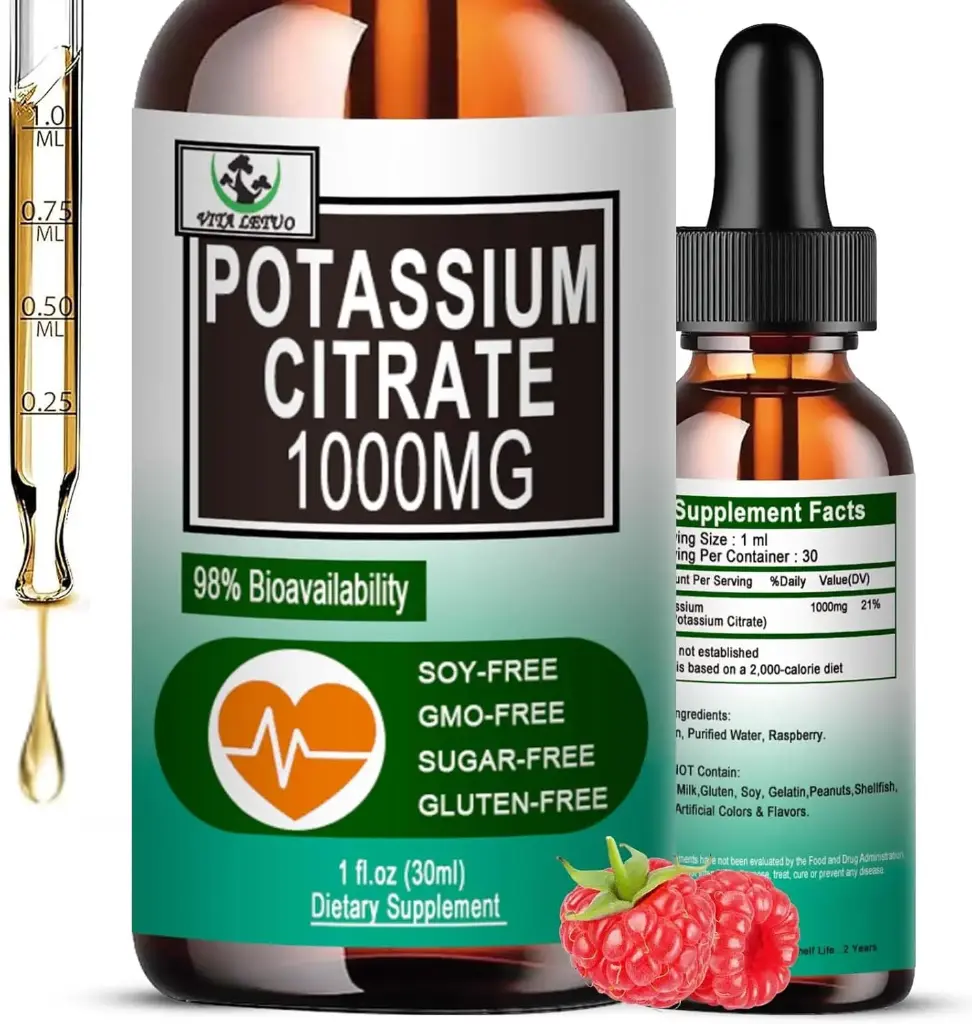 Gotas Líquidas Citrato de Potasio 1000 mg 2 oz líq Vila