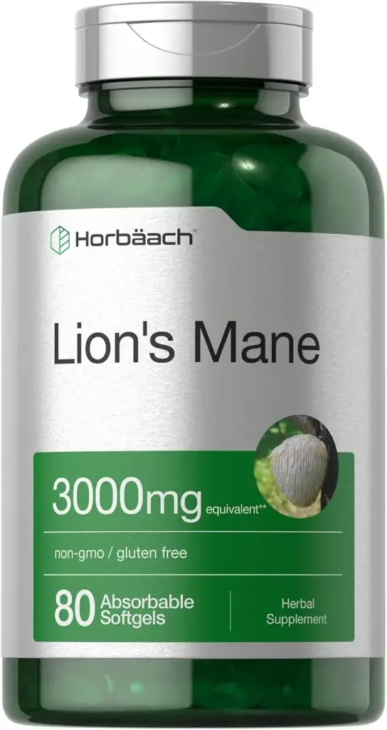 Melena de león 3000 mg 80 cápsulas Horbäach