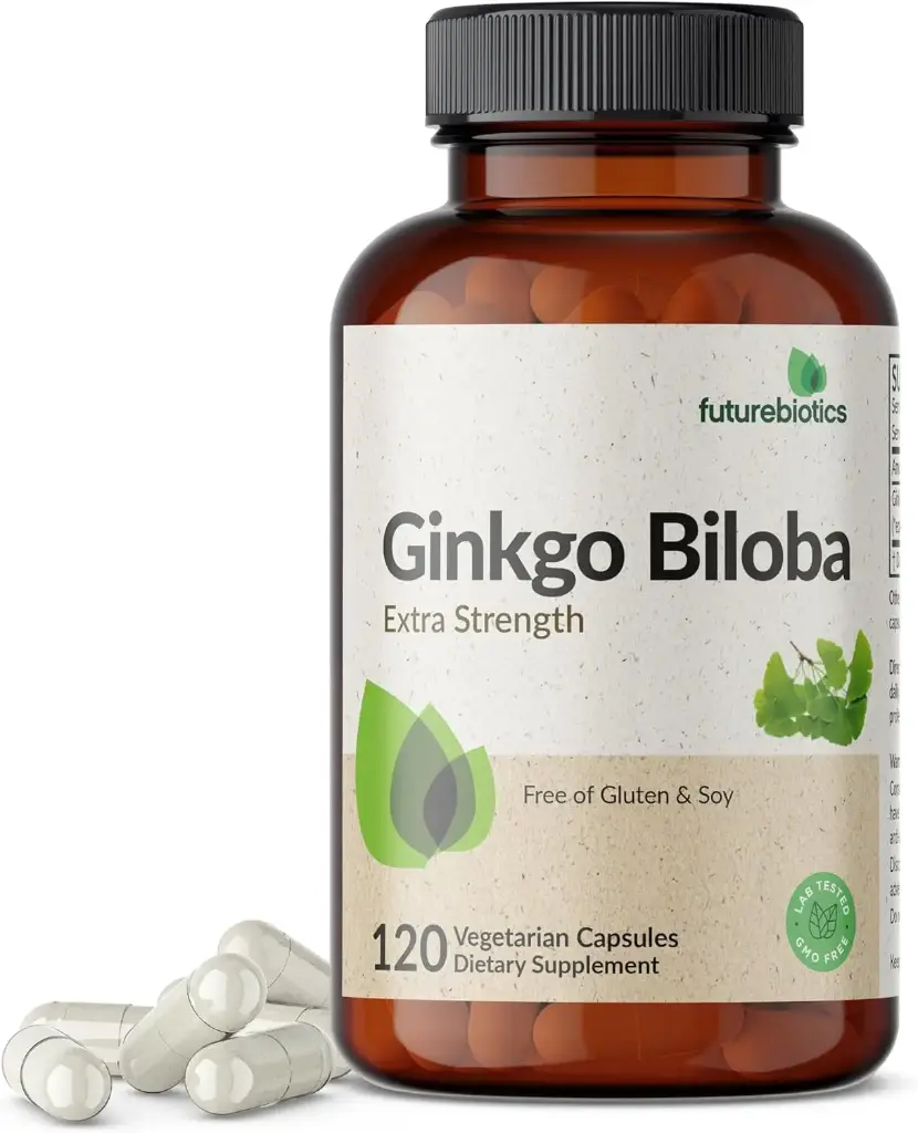 Cápsulas Ginkgo Biloba Extra Strength 120 Cápsulas Futurebiotics