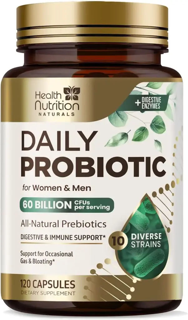 [FB1862] Probióticos 60 mil millones de UFC + 10 cepas 120 cápsulas Health Nutrition