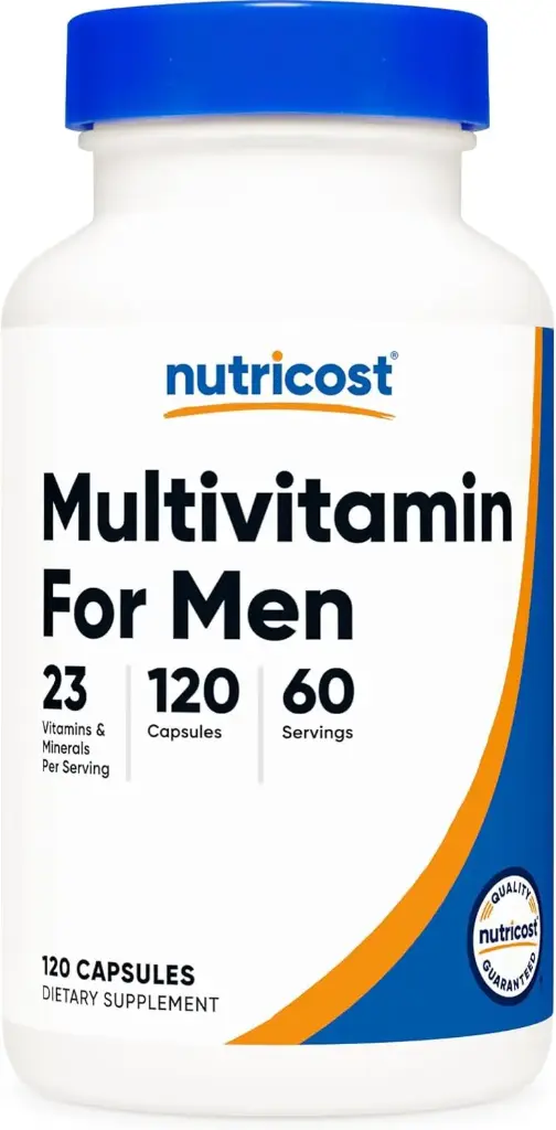Multivitamínico para hombre 120 cápsulas Nutricost