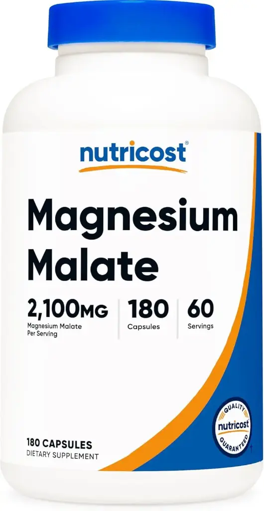 Magnesio malato 2100 mg 180 cápsulas Nutricost