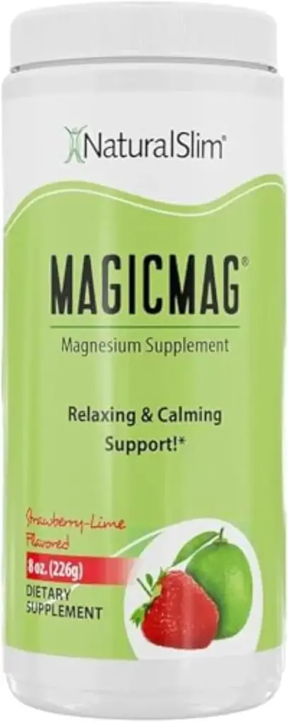 Magnesio citrato 226 g sabor fresa y lima 50 servicios NaturalSlim