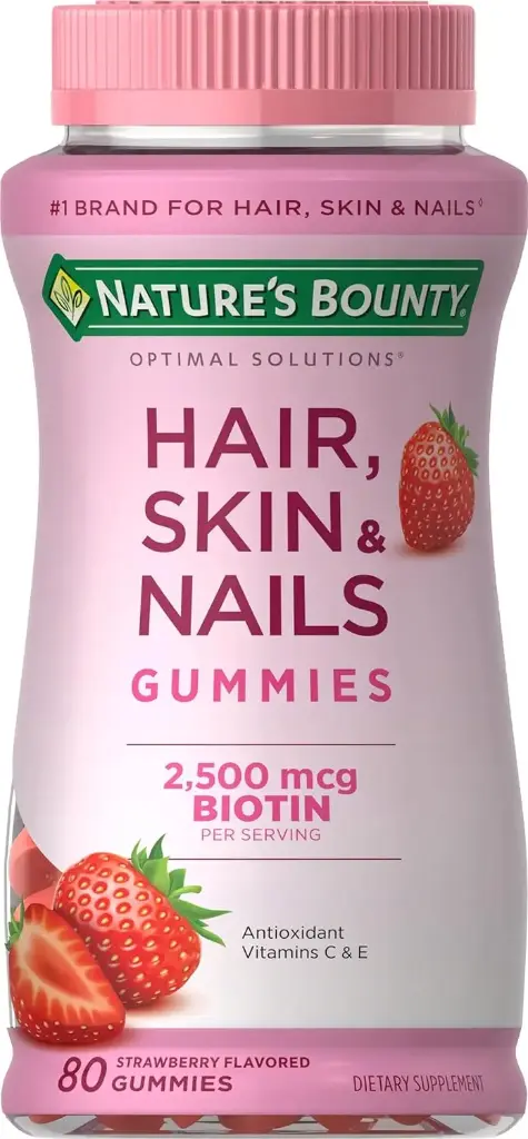 Cabello Piel y Uñas con biotina Gomitas Nature's Bounty