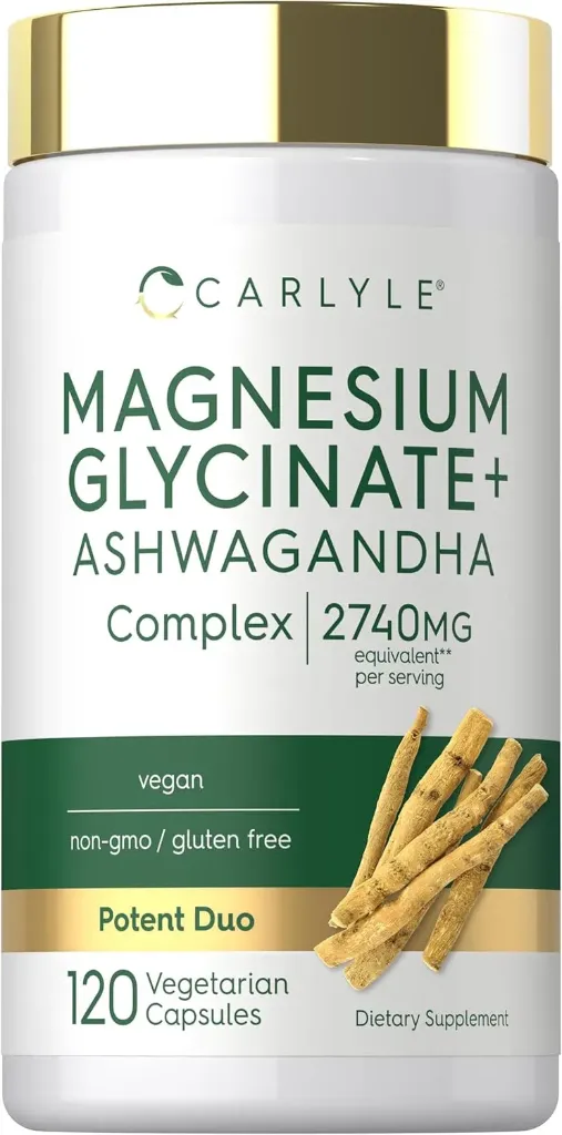 [CL31521] Magnesio glicinato con ashwagandha 120 cápsulas Carlyle