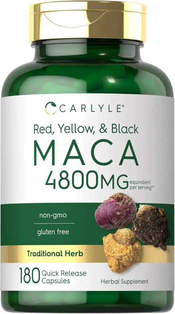 Maca 1600 mg 180 cápsulas Carlyle