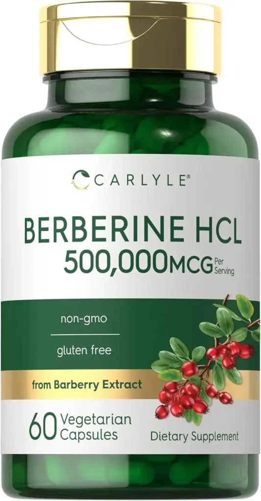 Berberina HCL 500,000mcg 60 Caps Carlyle