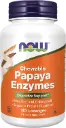 Enzimas digestivas de papaya 180 tabletas masticables Now Foods