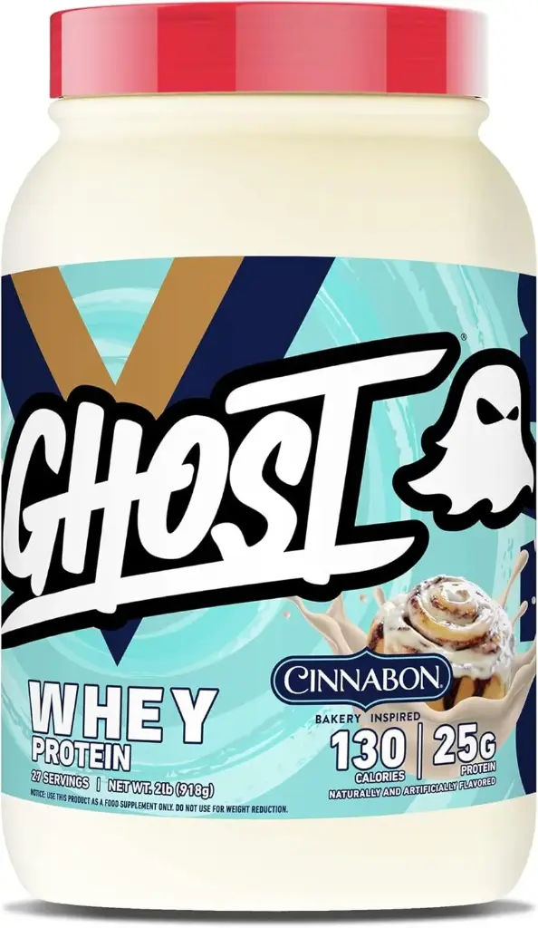 [V1] Proteína whey 25 g sabor Cinnabon 27 servicios GHOST