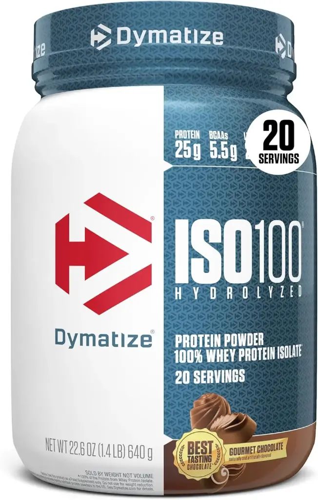 Proteína aislada ISO100 25 g sabor chocolate 20 servicios DYMATIZE