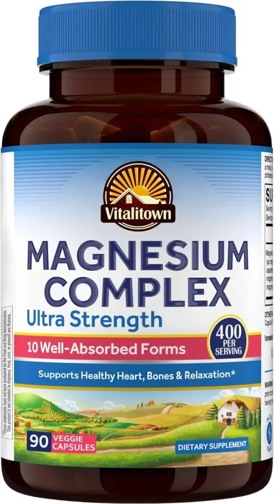 Cápsulas Magnesio Complex 10 en 1 400 mg 240 Cápsulas Vitalitown