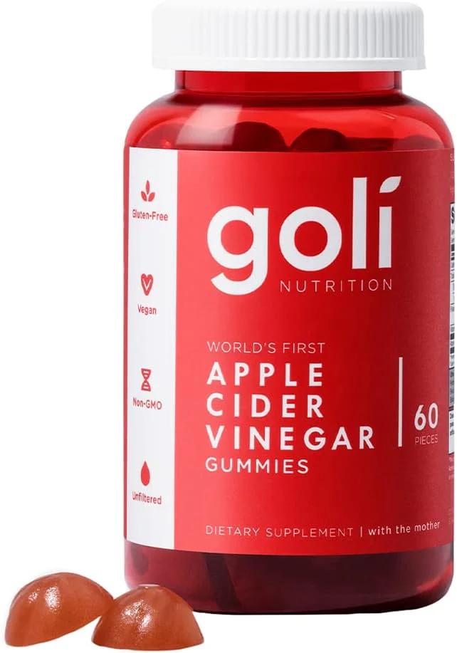 Vinagre de sidra de manzana 500 mg 60 gomitas Goli