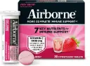 Vitamina C 1000 mg con vitaminas, minerales y equinácea sabor fresa 30 tabletas efervescentes Airborne