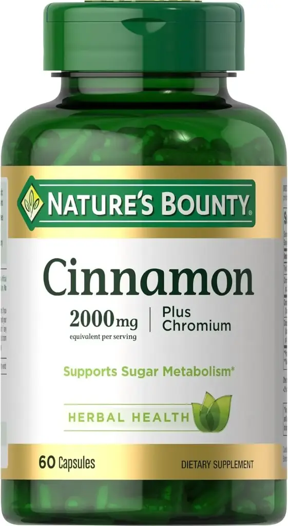 Canela 2000 mg 60 cápsulas Nature's Bounty