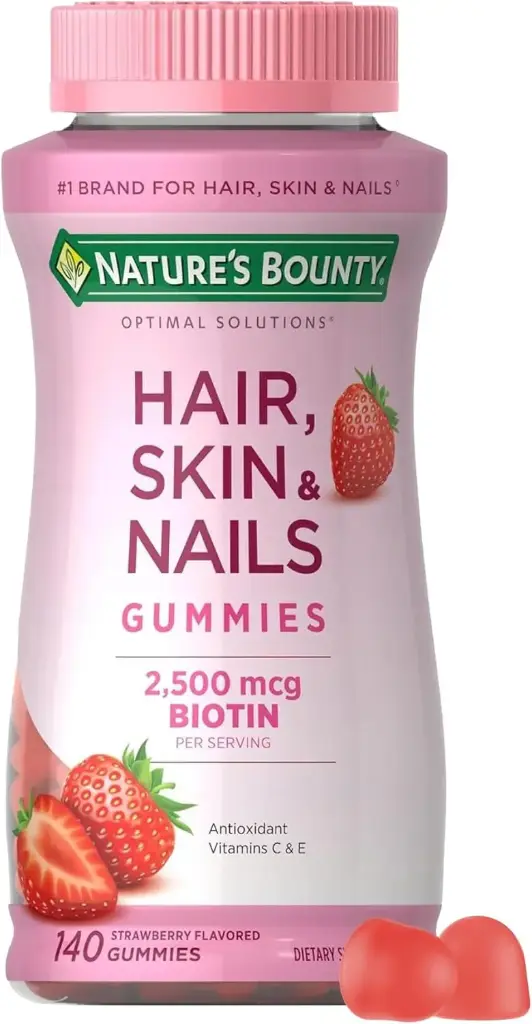 [HSN200] Gomitas Hair, Skin & Nails con Biotina 2500 mcg 200 Gomitas Nature's Bounty