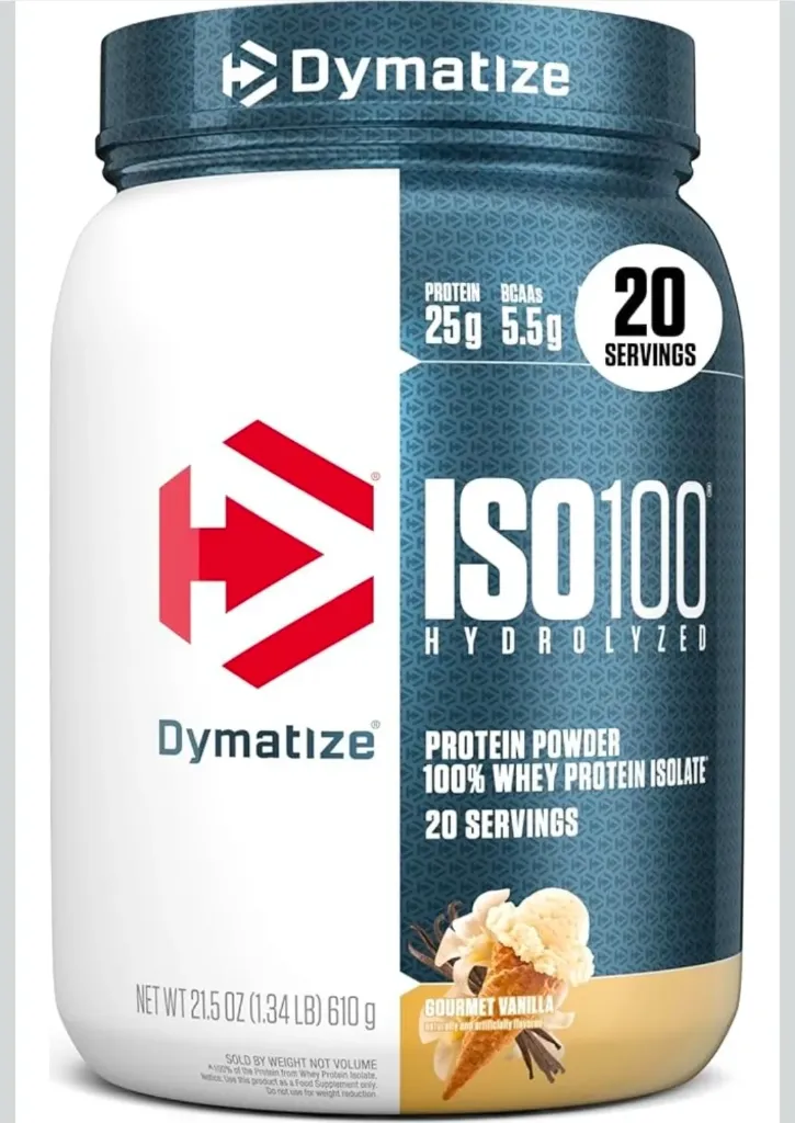 Proteína aislada ISO100 25 g sabor vainilla 20 servicios DYMATIZE