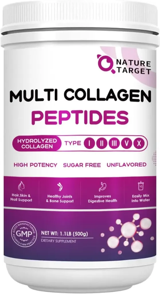 Colágeno multi péptidos 9200 mg sin sabor 50 servicios Nature Target