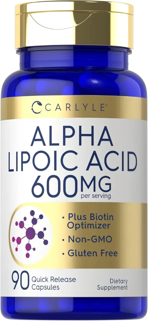 Ácido alfa lipoico 600 mg 90 cápsulas Carlyle