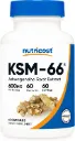 KSM-66 Extracto de raíz de Ashwagandha de 600 mg 60 cápsulas Nutricost