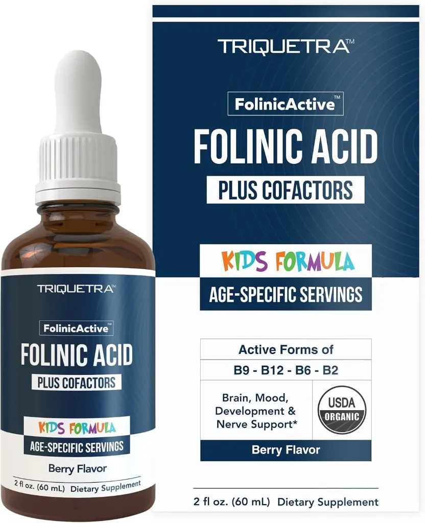 Ácido folínico + coactores B12, B6 y B2 para niños sabor frutos rojos 30 ml gotas Triquetra