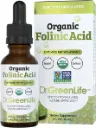 Ácido folínico orgánico USDA para niños 500 mcg por gota 30 ml gotas Dr. GreenLife