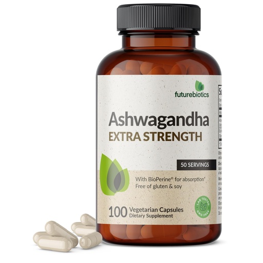 [DE] Pastillas Ashwagandha 120 Caps FUTUREBIOTICS