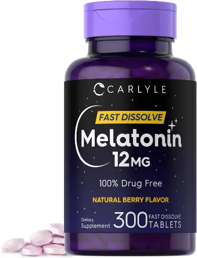 [DE] Pastillas Melatonina 12 Mg 300 Caps CARLYLE