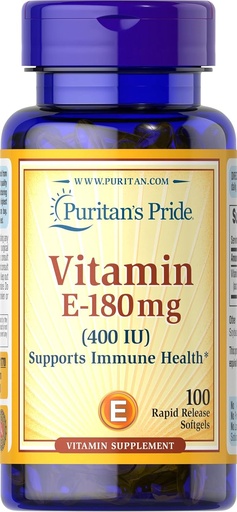 [VT] Vitamina E 400 IU 100 Caps Puritans Pride