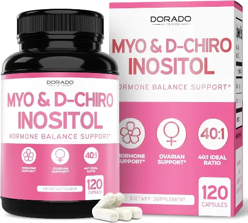 [DMD] Myo Inositol D-Chiro 120 Caps Dorado Nutrition