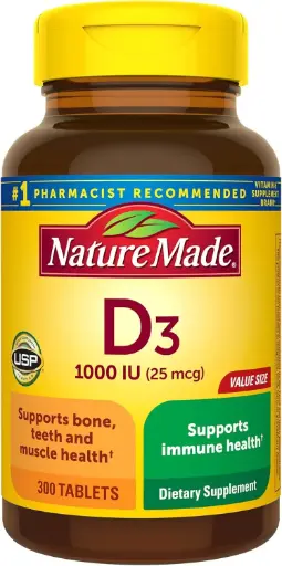 [2683] Vitamina D3 1000 IU 300 Softgels NATURE MADE