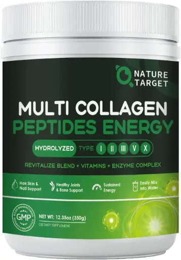 Multi Colageno Peptidos con mezcla energética NATURE TARGET