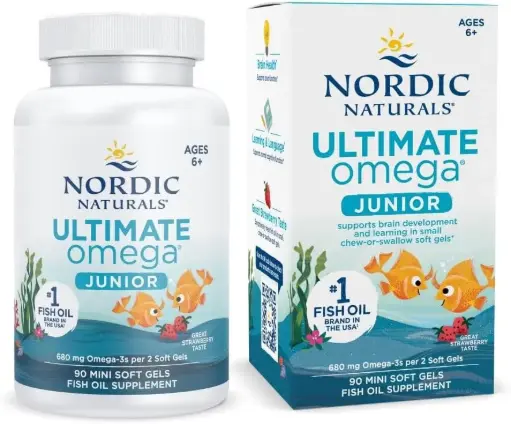 [L1] Ultimate Omega 3 Junior 680 mg 90 Softgels NORDIC