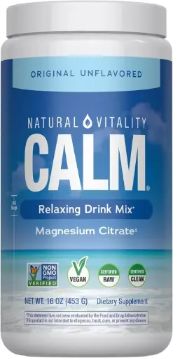 Calm Suplemento Magnesio Sin Sabor NATURAL VITALITY