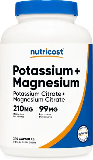 [CPMN] Complejo de Potasio y Magnesio 240 Capsulas Nutricost