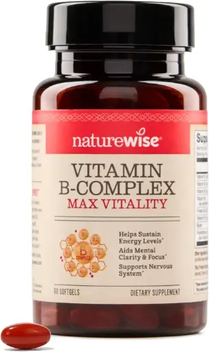 Complejo de Vitamina B 60 cápsulas blandas NatureWise